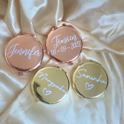 Personalized Compact Makeup Mirror