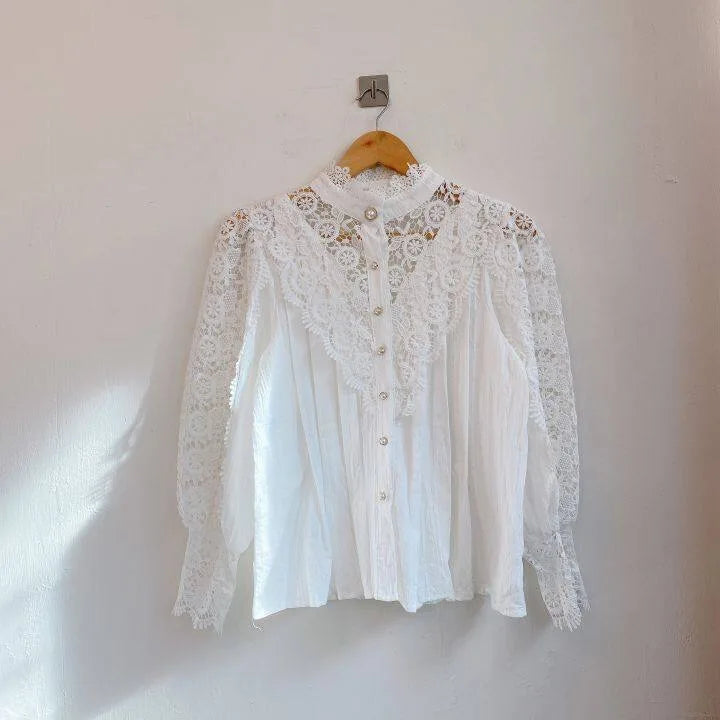 WOMEN CHIFFON BUTTON SHIRT