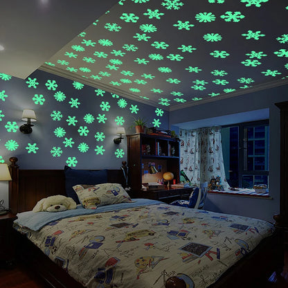 Luminous Snowflake Wall Stickers