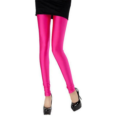 New Spring Solid Candy Neon Leggings for Women