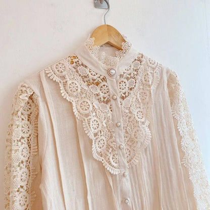 WOMEN CHIFFON BUTTON SHIRT