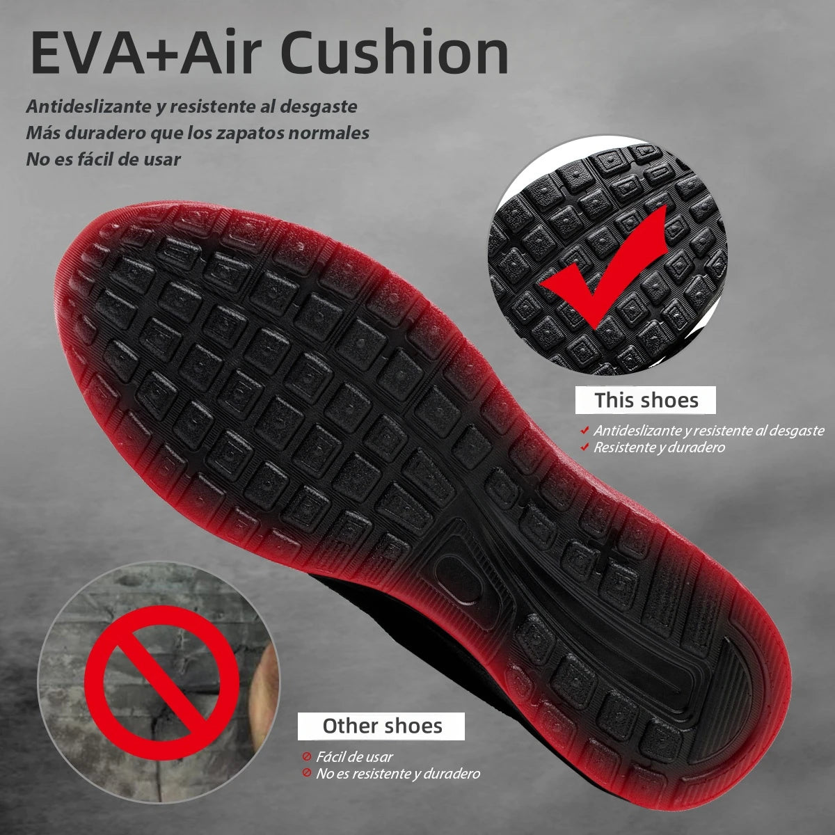 Air Cushion Work Safety Shoes For Men Women