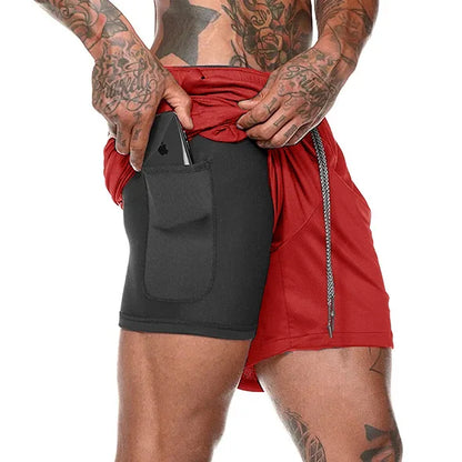 Sportswear Double-deck Running Shorts