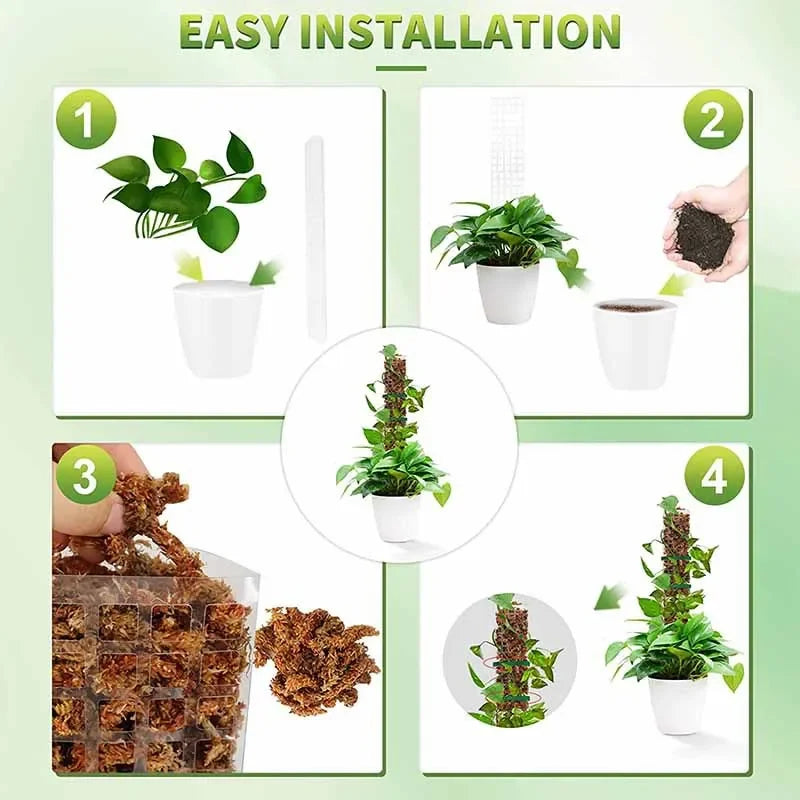 Moss Pole Plastic Plant Stand Indoor