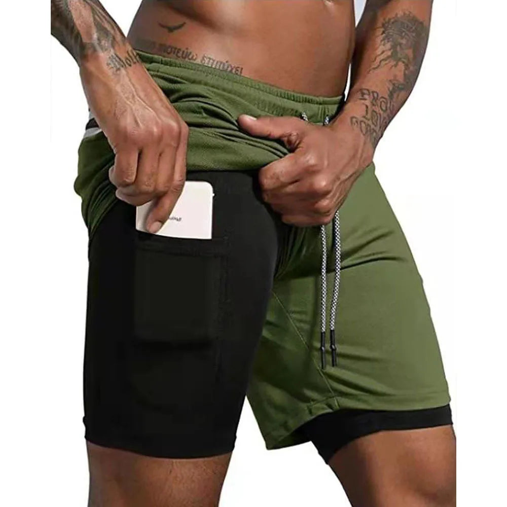 Sportswear Double-deck Running Shorts