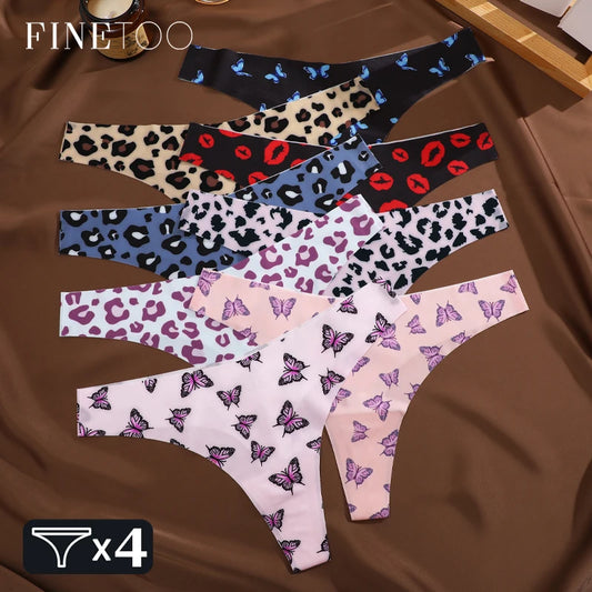 FINETOO 4Pcs Ultra Soft Underwear For Women