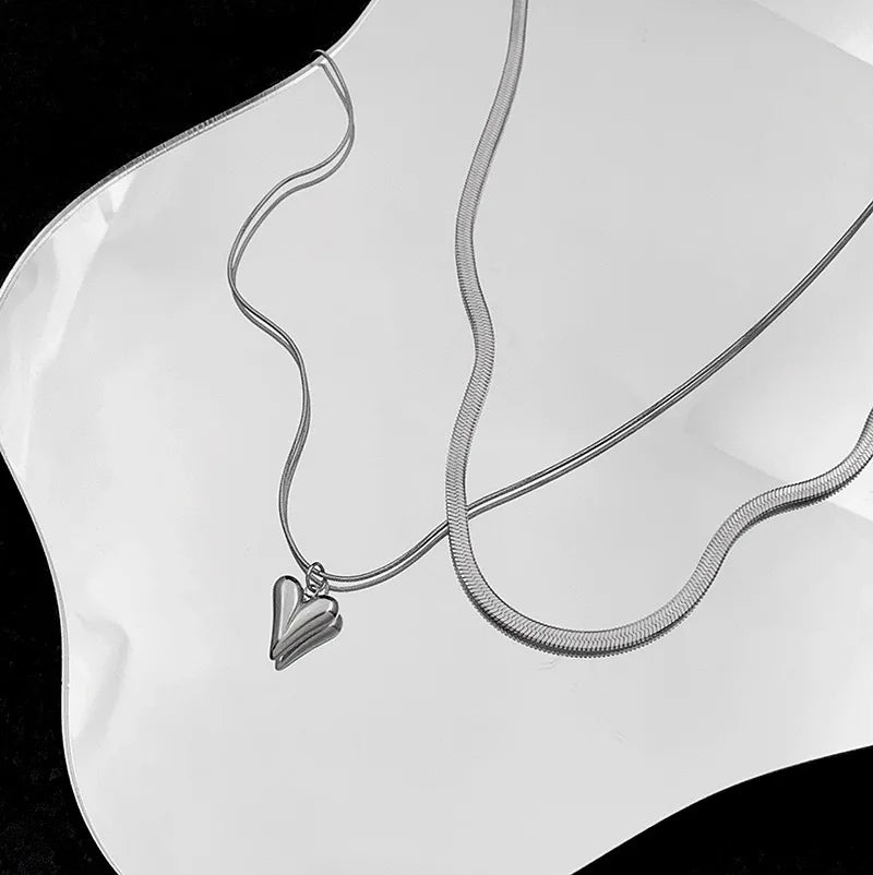 Love Heart Pendant Necklace for Women