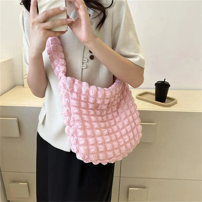 Crossbody Bag With Pleated Design