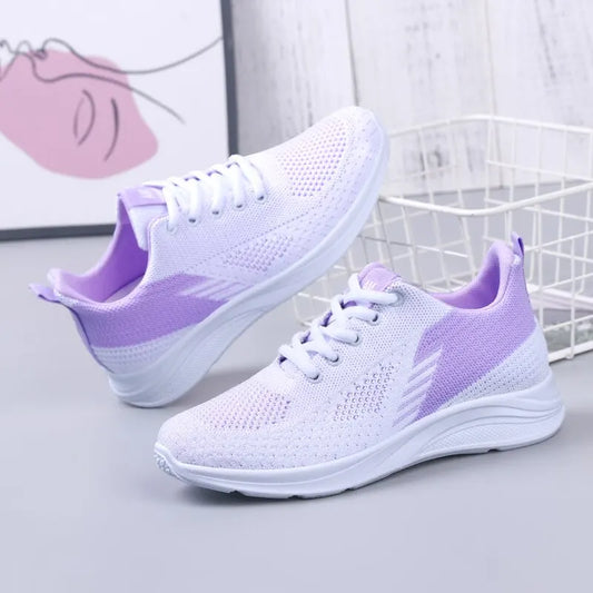 Spring New Women's Flying Weave Mesh Sport