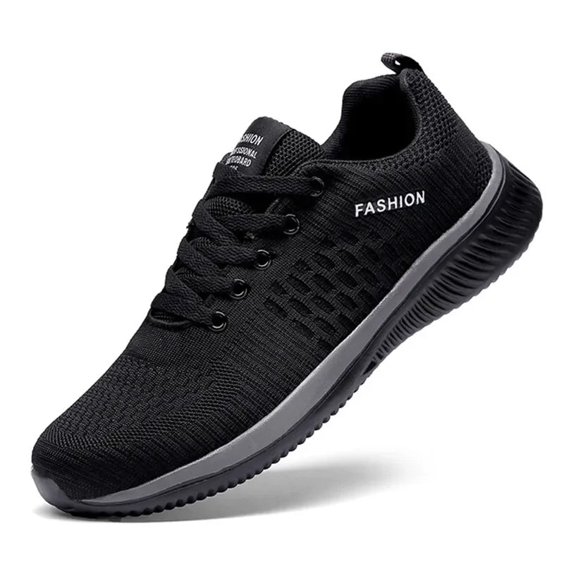 Men Running Walking Knit Shoes Fashion Casual Sneakers