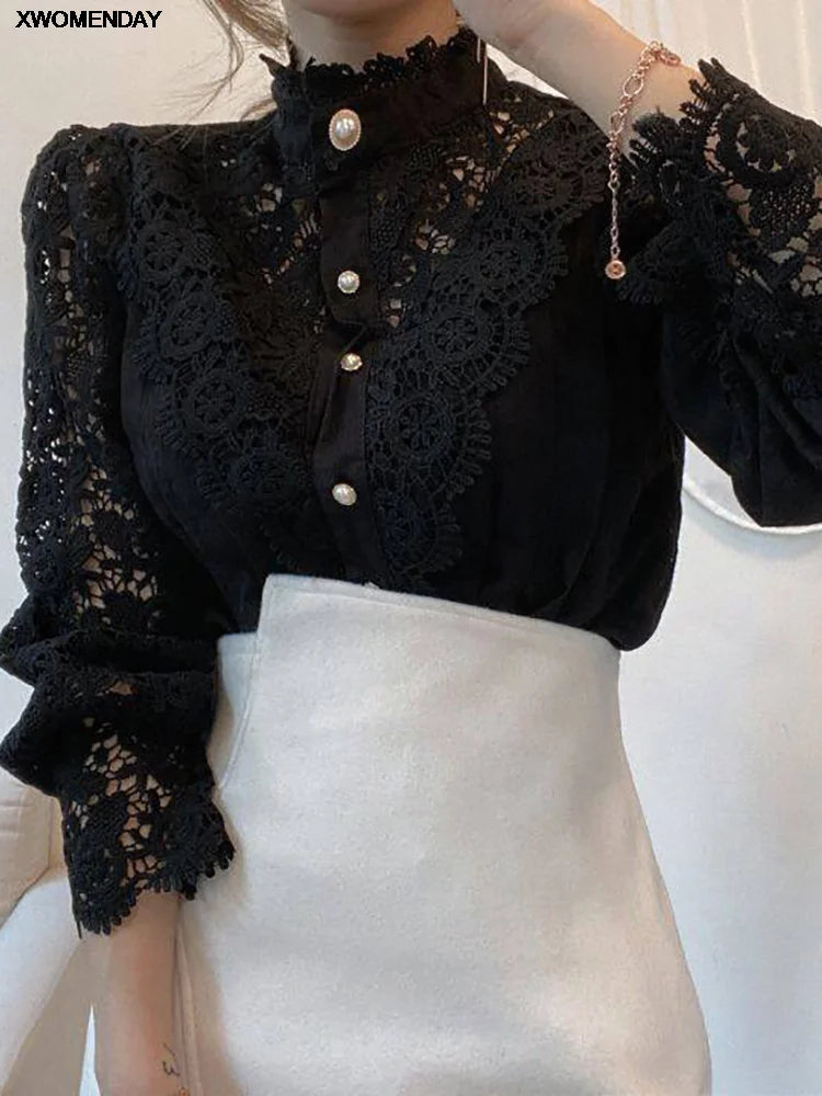 WOMEN CHIFFON BUTTON SHIRT