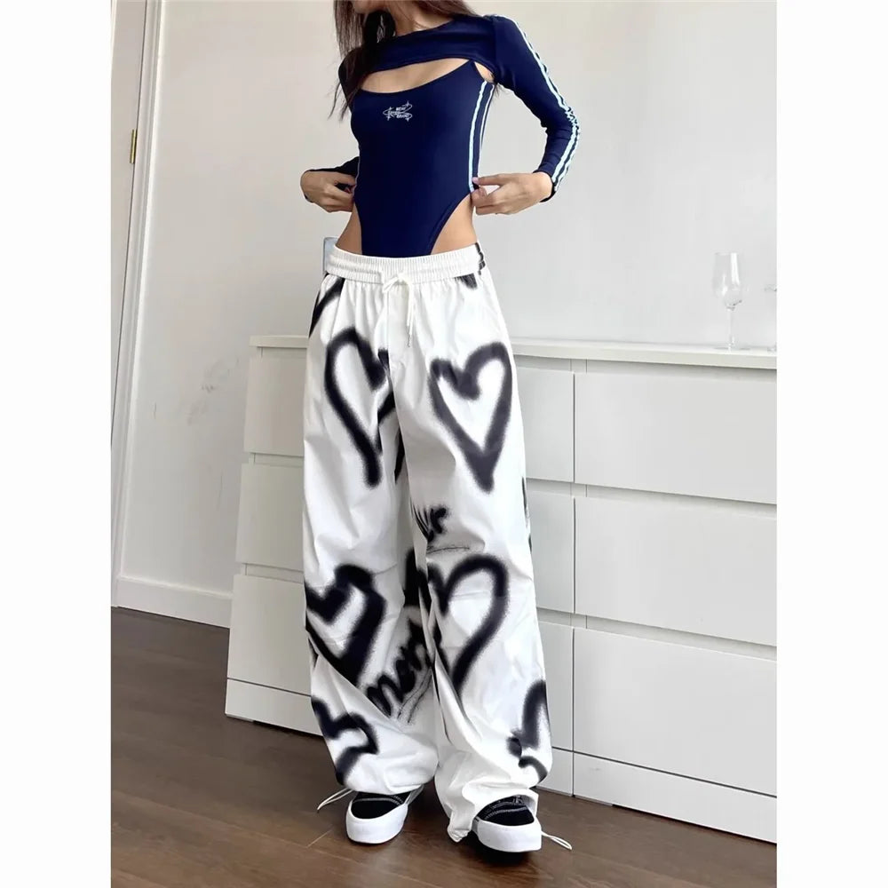 Love Graffiti Wide Leg Pants Women