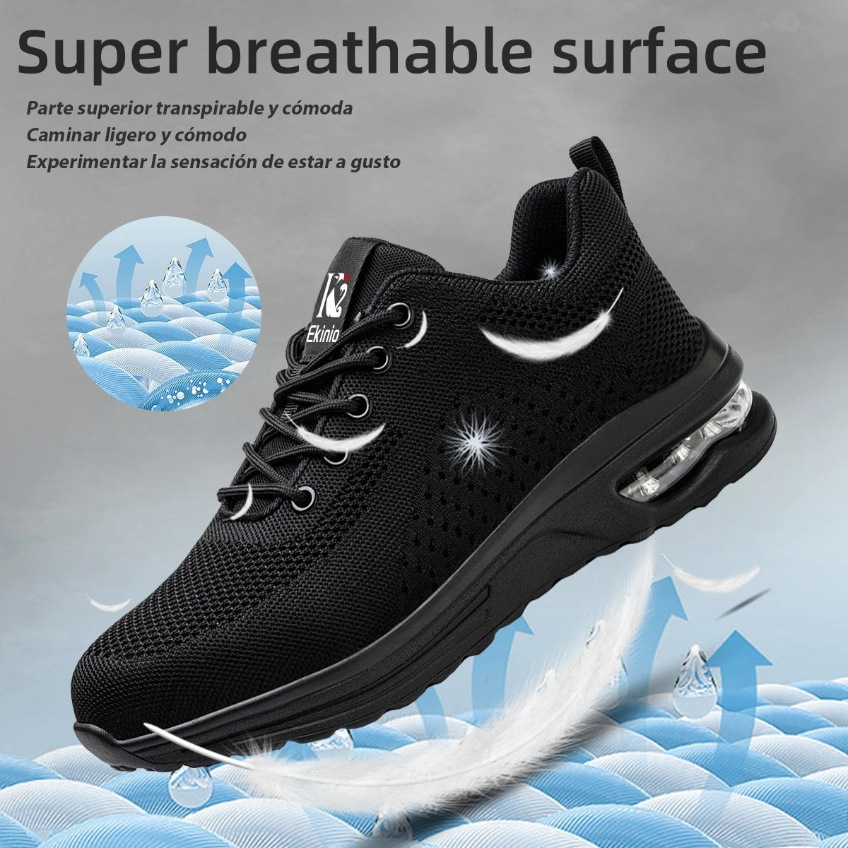 Air Cushion Work Safety Shoes For Men Women