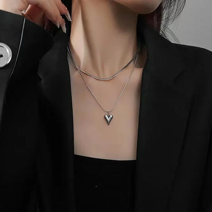 Love Heart Pendant Necklace for Women