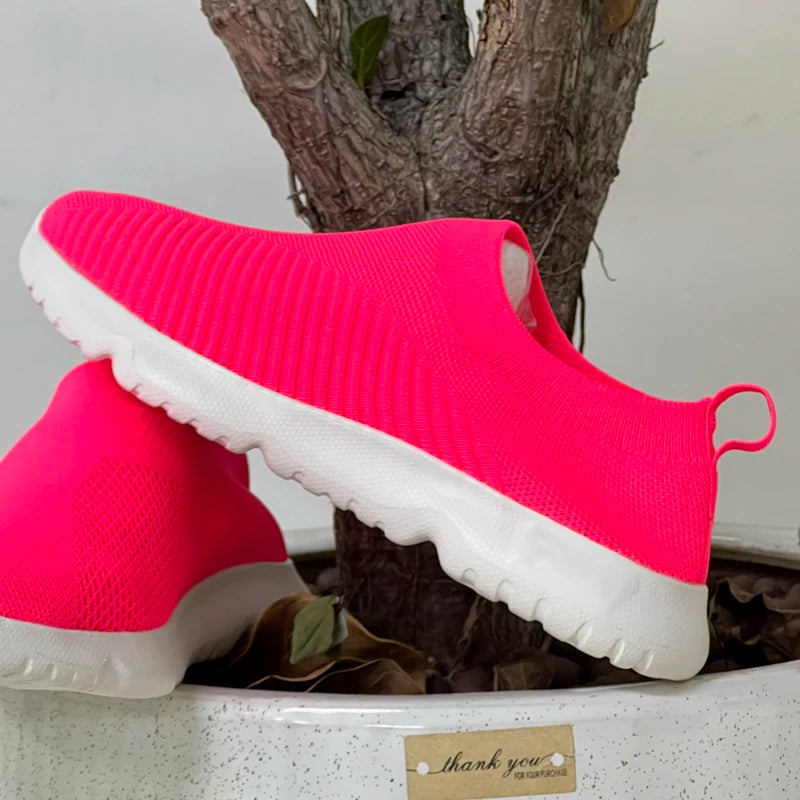 Women Shoes Knitting Sock Sneakers