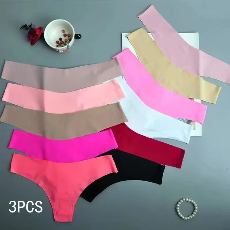 Seamless Panties Women Ice Silk Underwear