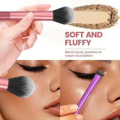 Makeup Brush Set - Soft, Premium Synthetic Hair