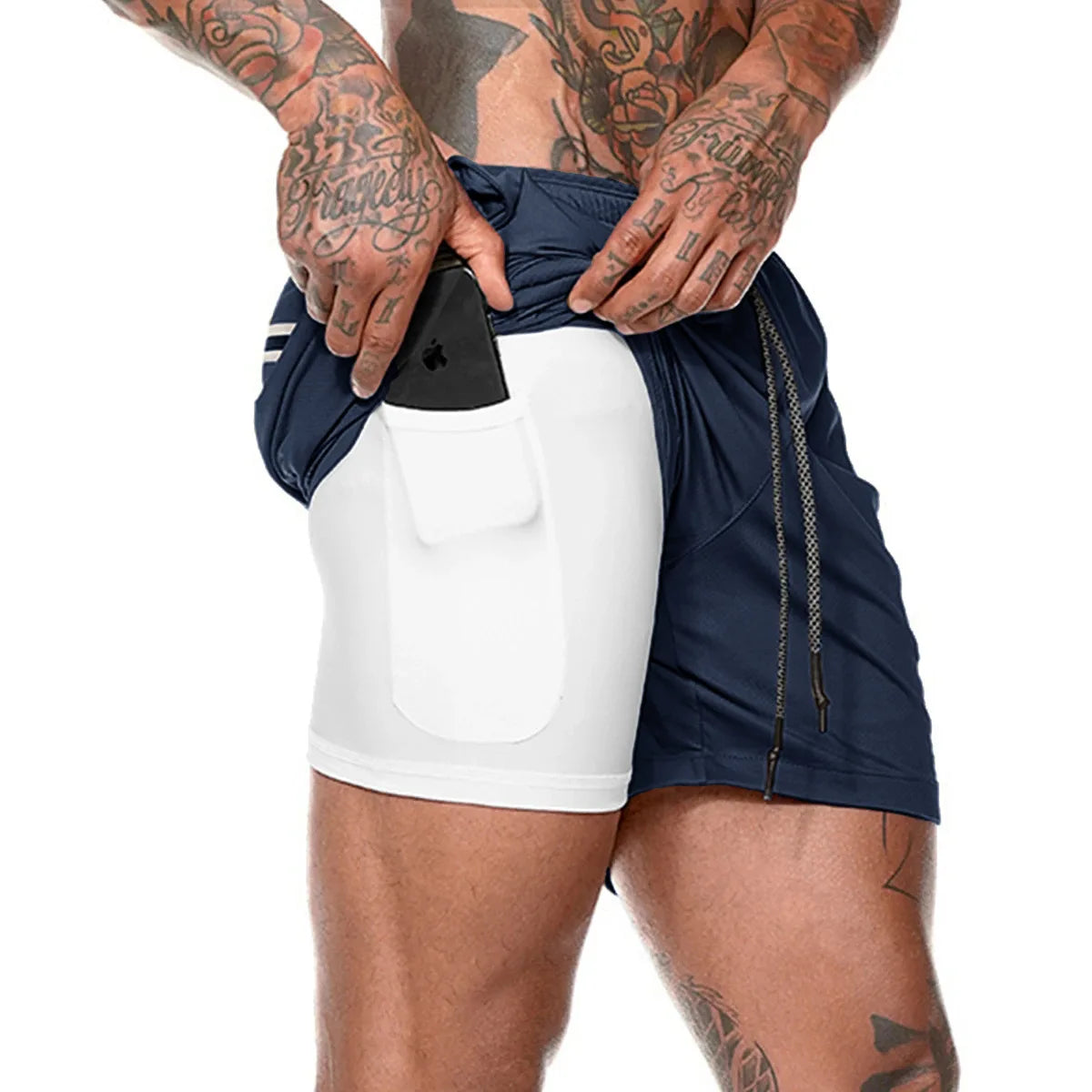 Sportswear Double-deck Running Shorts