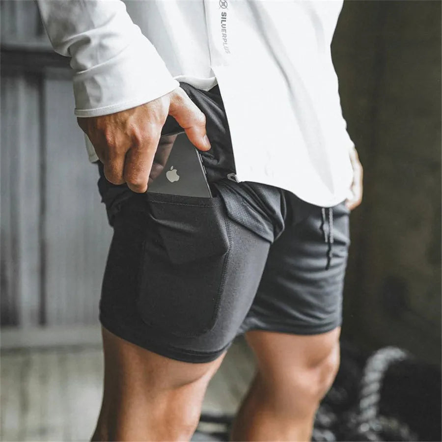 Sportswear Double-deck Running Shorts