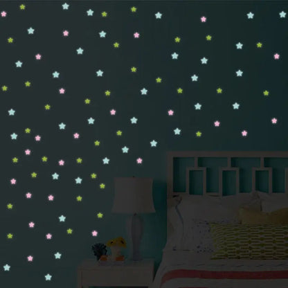 Luminous Wall Stickers Stars shine