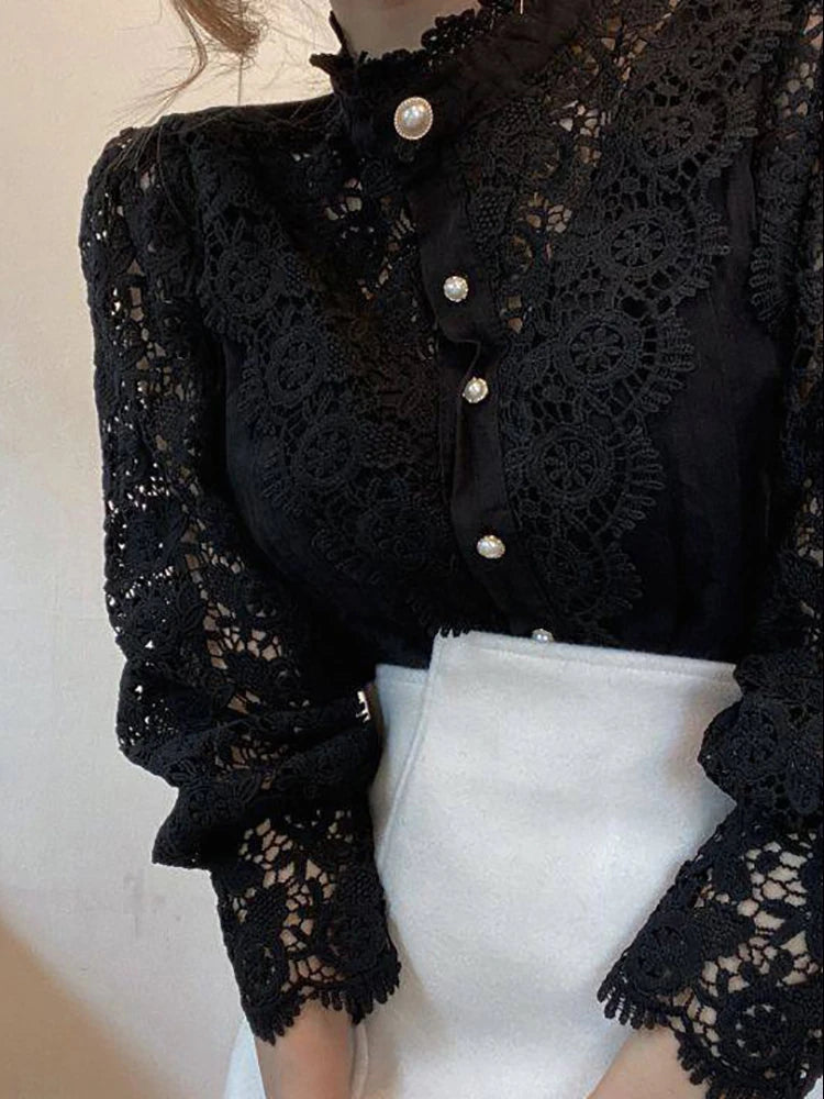 WOMEN CHIFFON BUTTON SHIRT