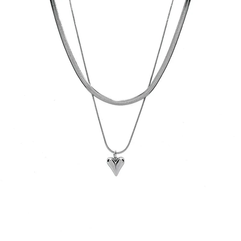 Love Heart Pendant Necklace for Women