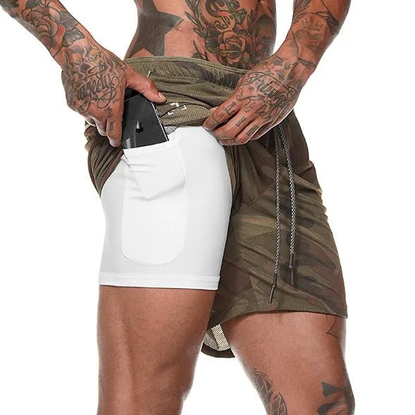 Sportswear Double-deck Running Shorts