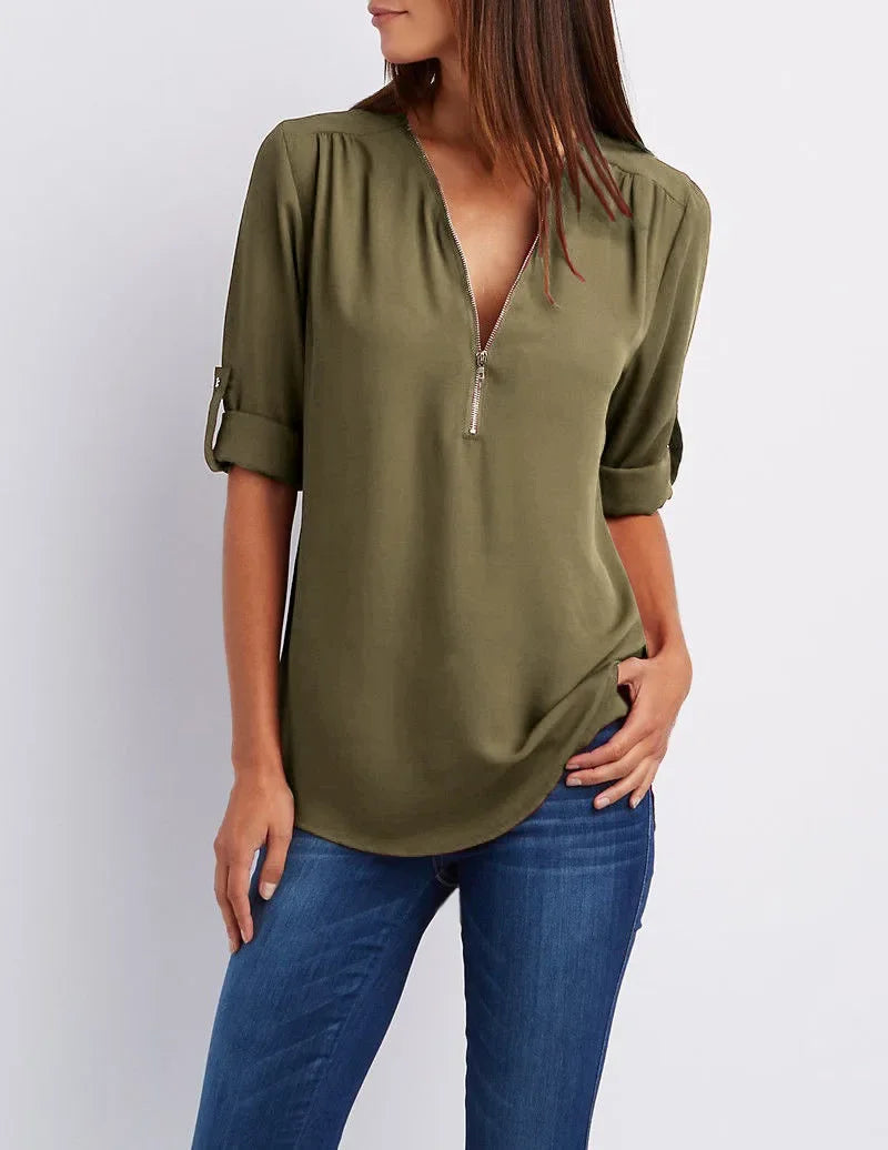 WOMEN NECK BLOUSE