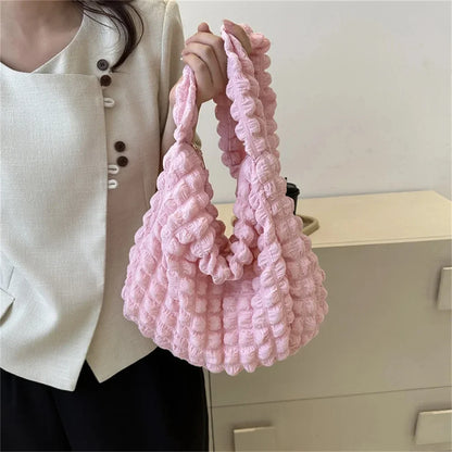 Crossbody Bag With Pleated Design