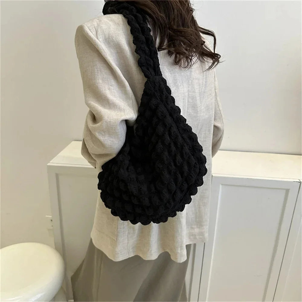 Crossbody Bag With Pleated Design