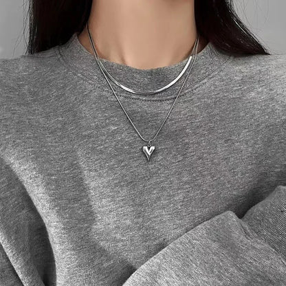 Love Heart Pendant Necklace for Women