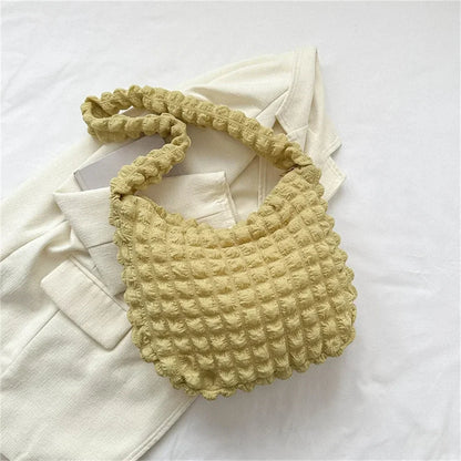 Crossbody Bag With Pleated Design