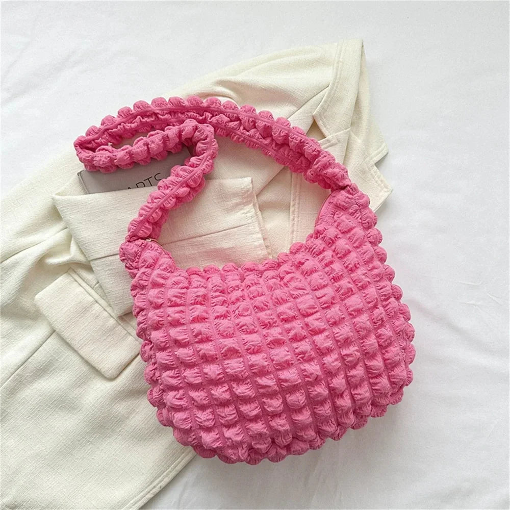 Crossbody Bag With Pleated Design