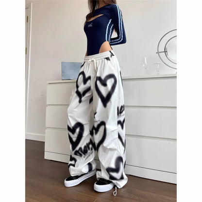 Love Graffiti Wide Leg Pants Women