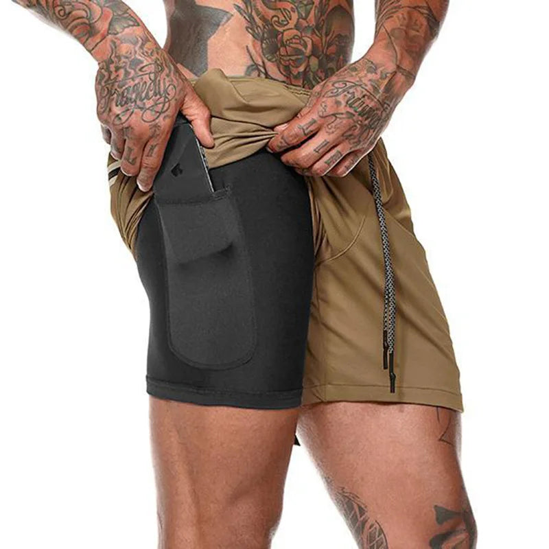 Sportswear Double-deck Running Shorts