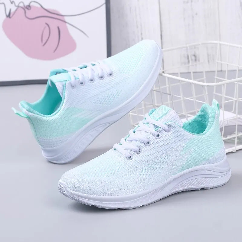 Spring New Women's Flying Weave Mesh Sport