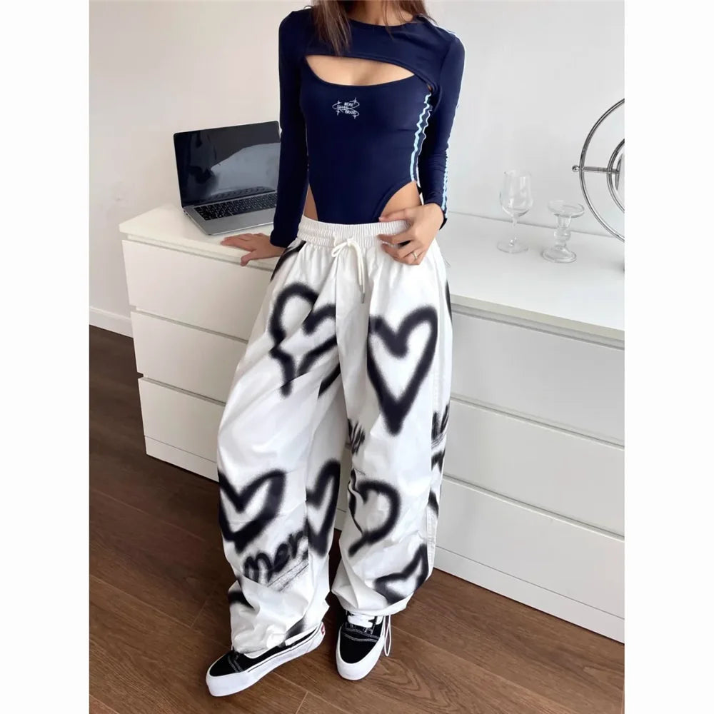 Love Graffiti Wide Leg Pants Women